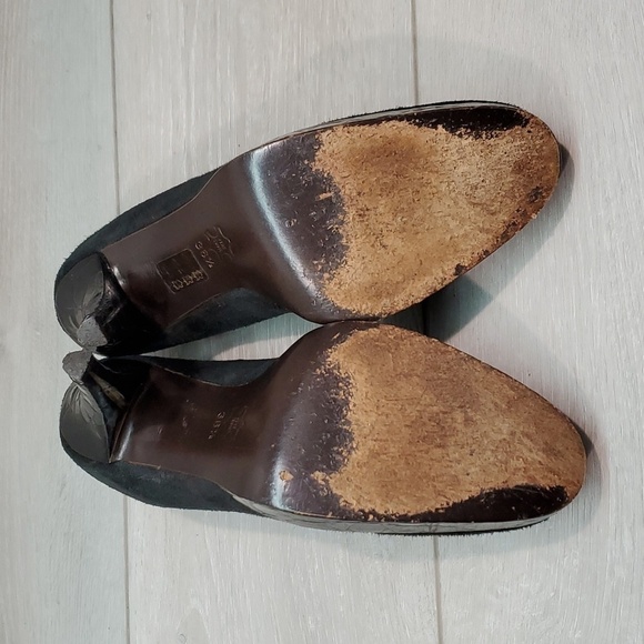 Theory Womens Suede Heels Platform shoes sz 36.5/6.5 - Picture 11 of 16